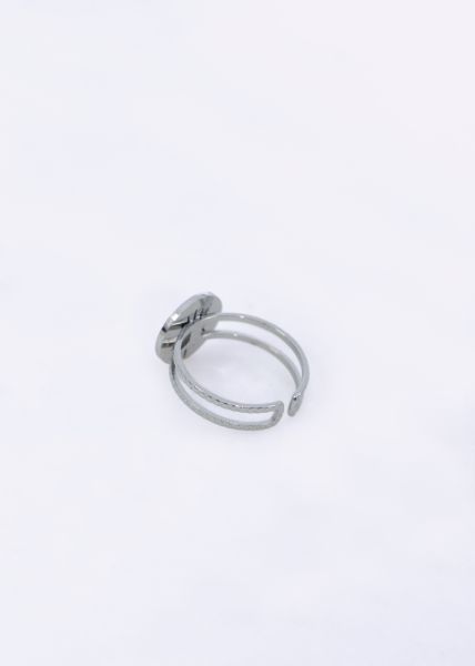 Ring with eye, silver