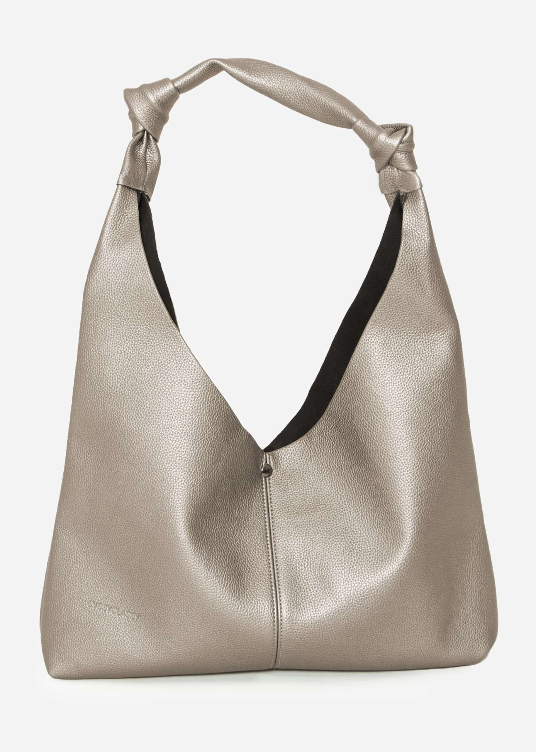 Shopper with knot detail - metallic