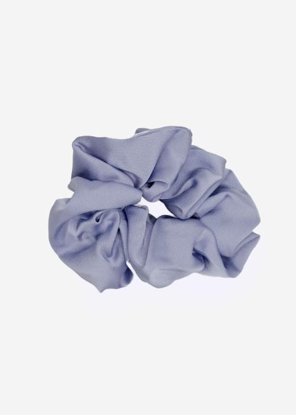 Satin scrunchie, light blue