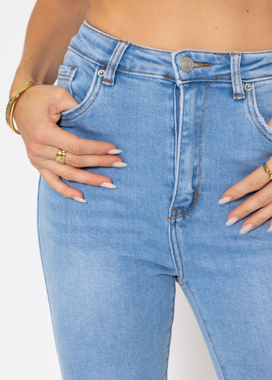 Highwaist skinny jeans - light blue