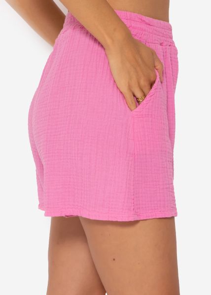 Muslin shorts, pink