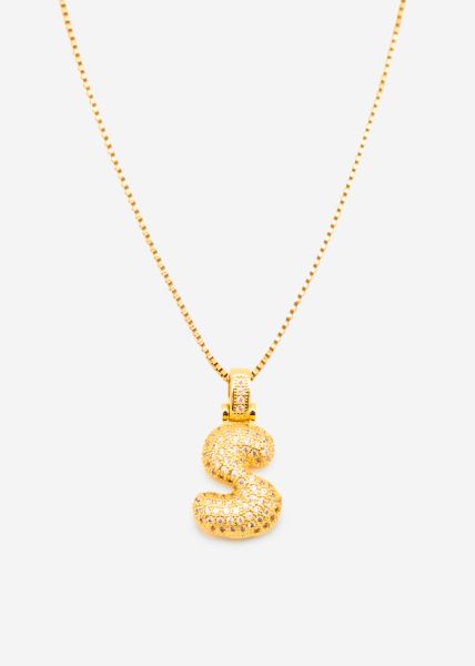 Letter chain - S - gold