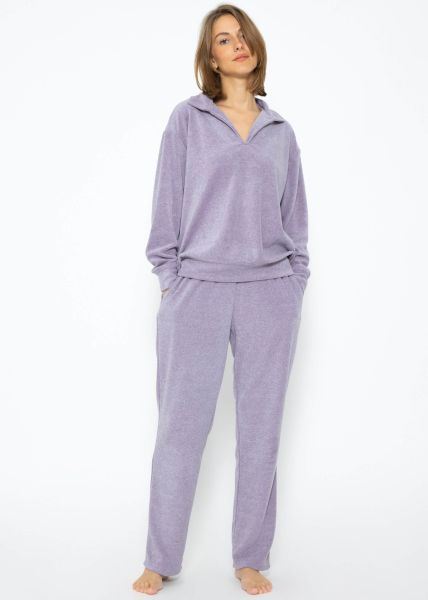 Terry sweater - purple
