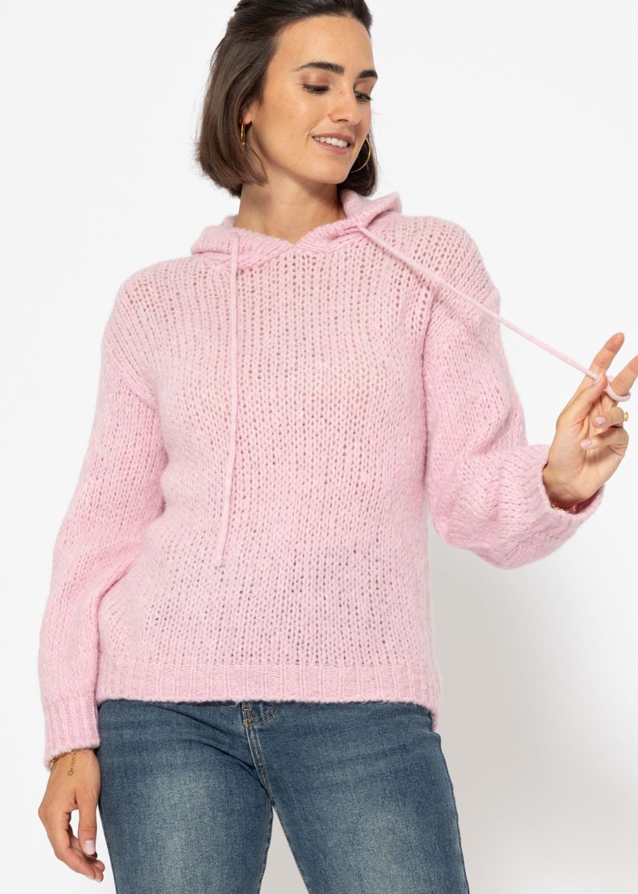 Jumper with hoodie - pink