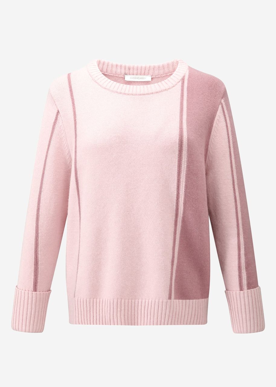 Striped jumper - pink