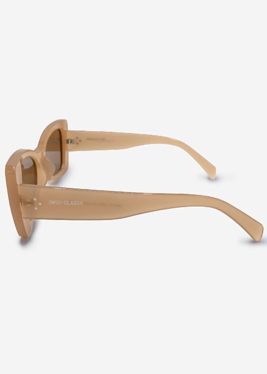 Square sunglasses - apricot