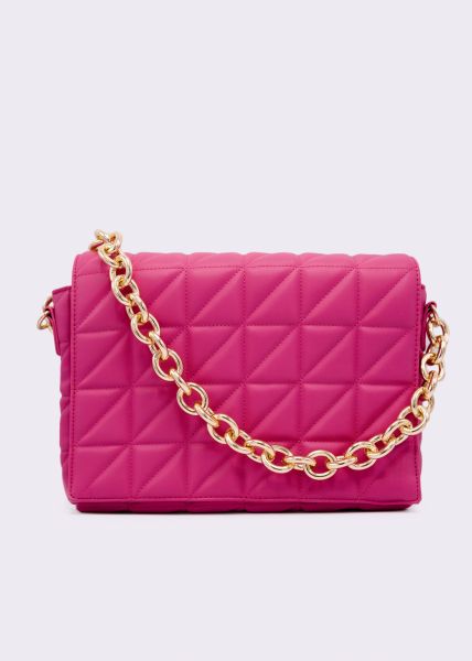 Bag with flap, pink