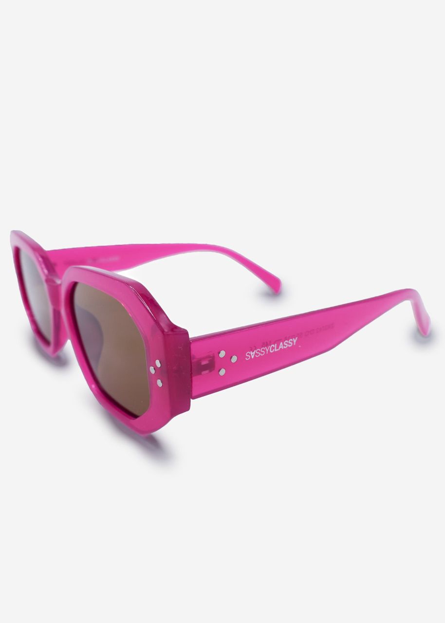 Large sunglasses - pink