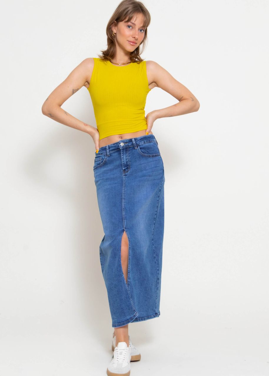 Top with cut-out, yellow