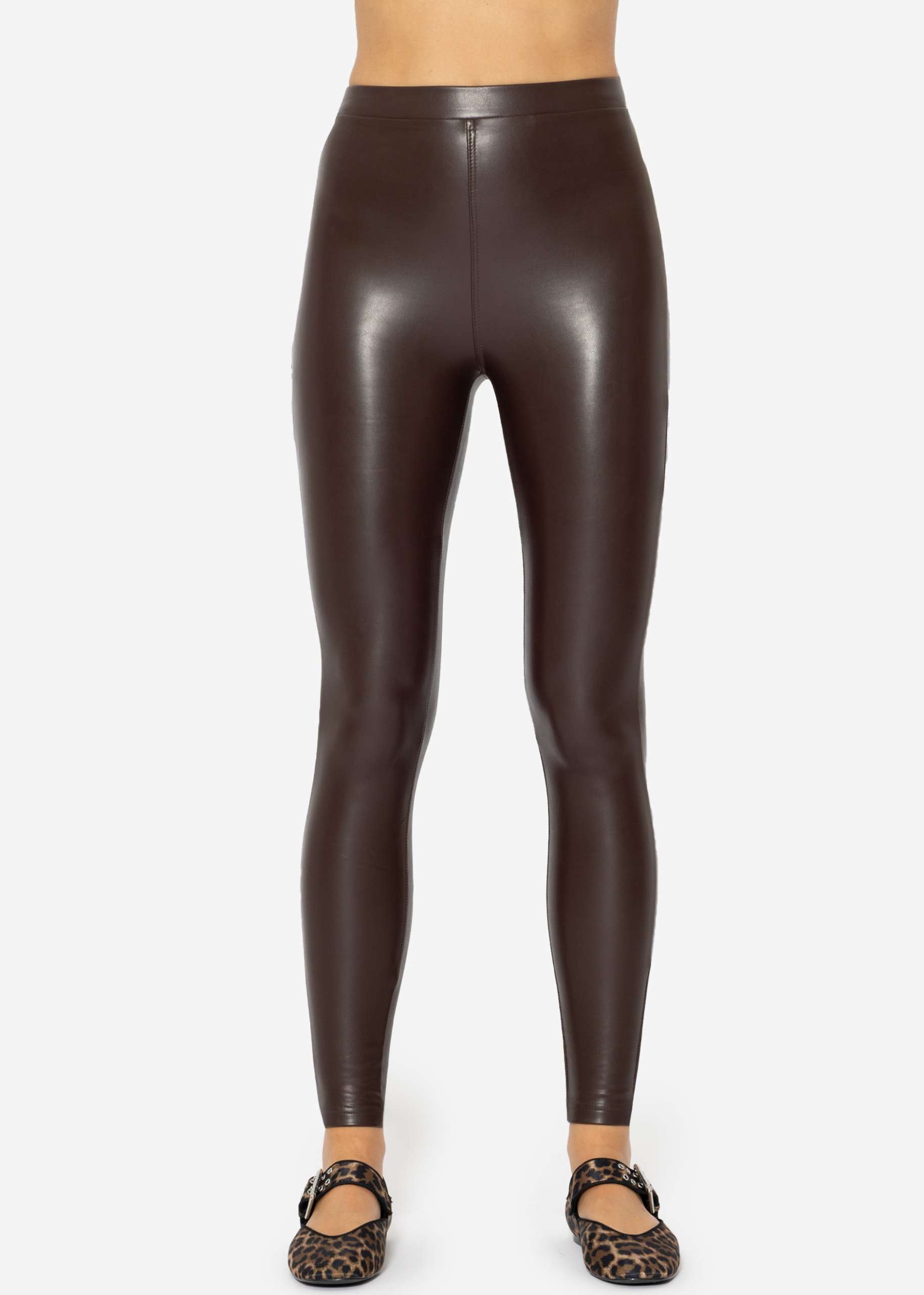 Thermo leggings, dark brown