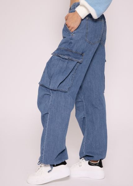 Casual parachute jeans, blue | Jeans | Clothing | SassyClassy.com