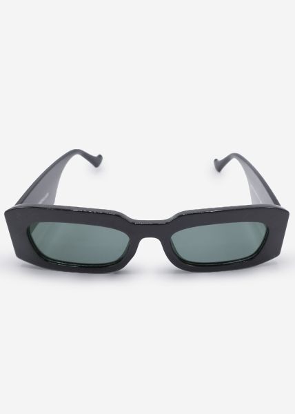 Sunglasses with wide temples - black