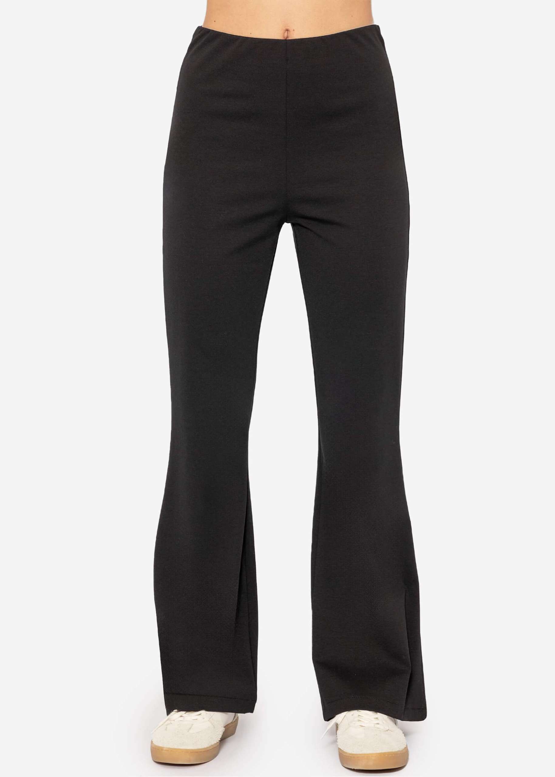 Flare Jersey Pants - black