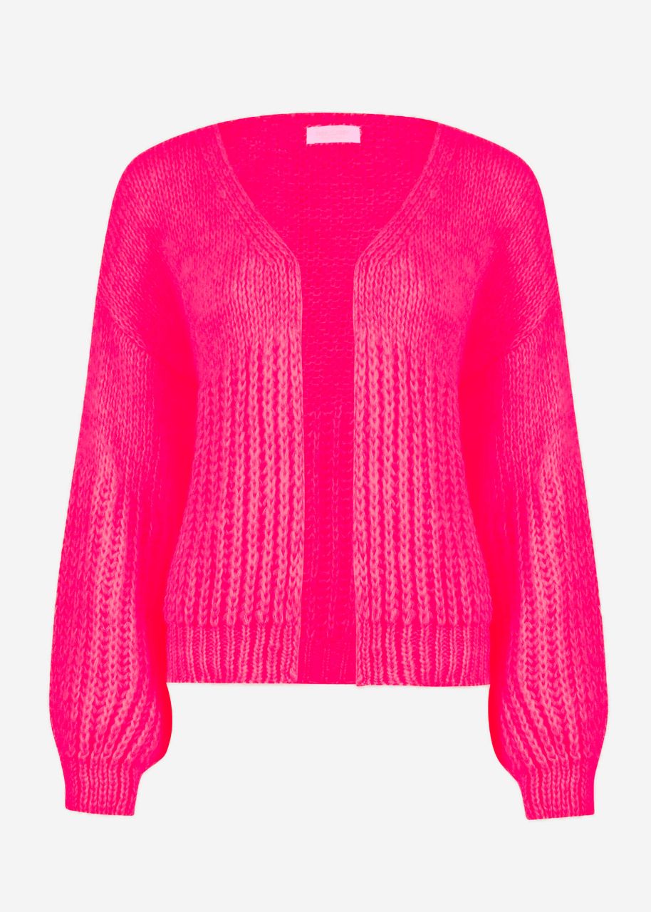 Cardigan with structure - pink