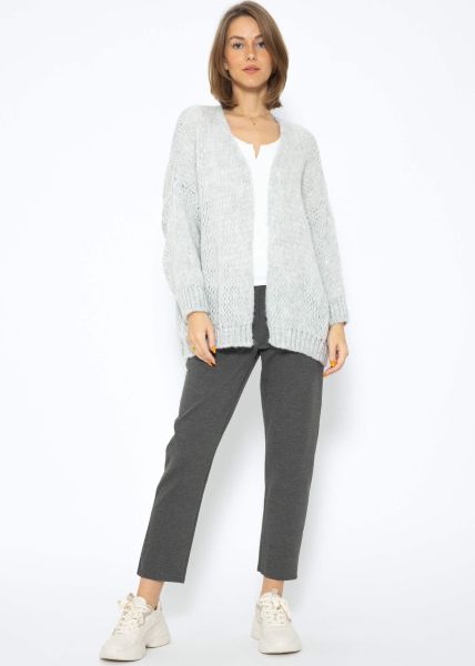 Oversize cardigan - light grey