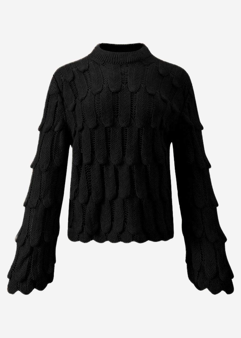 Jumper with pattern - black