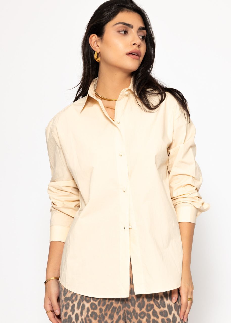 Flared blouse - butter yellow