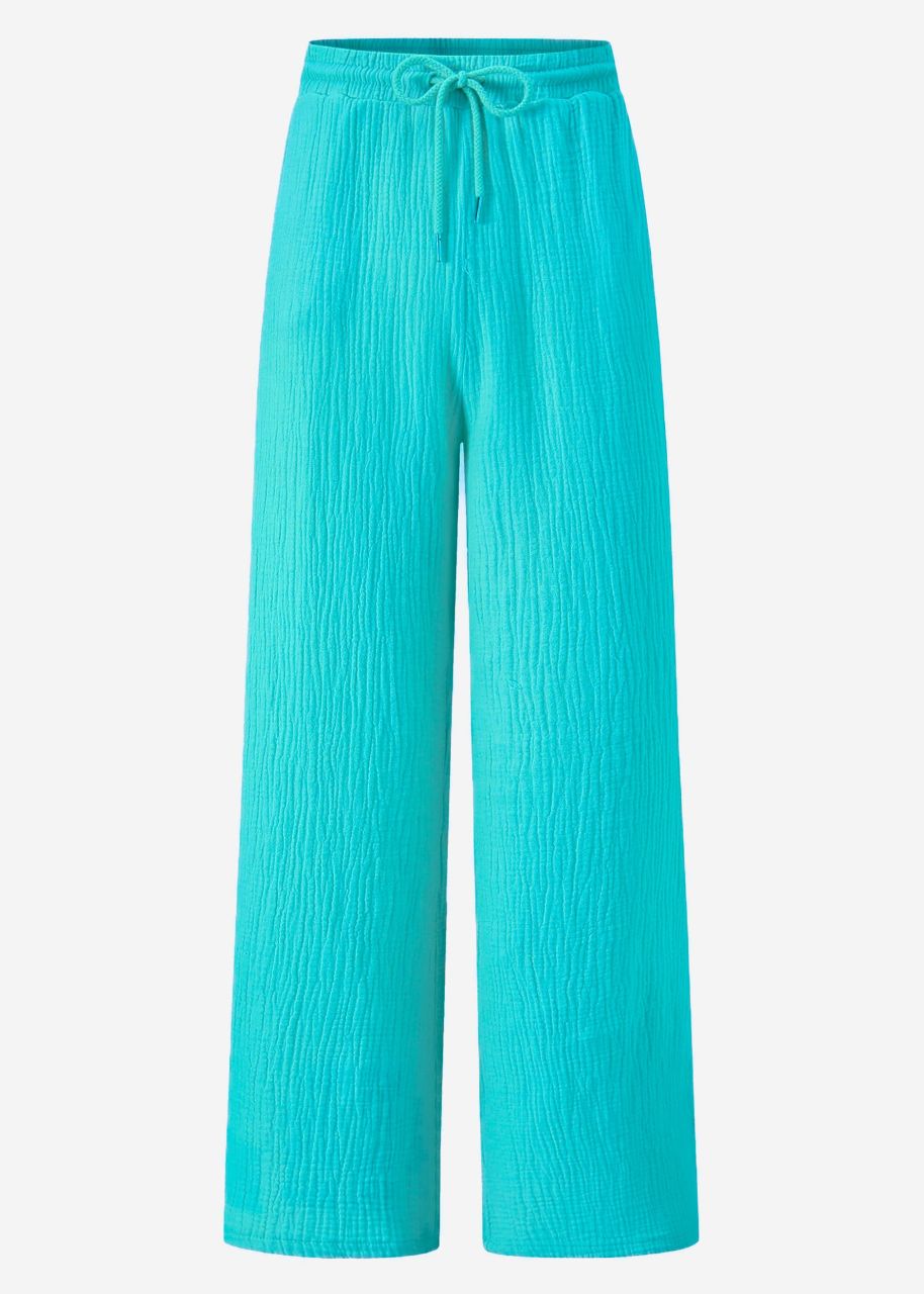 Muslin Pants, turquoise