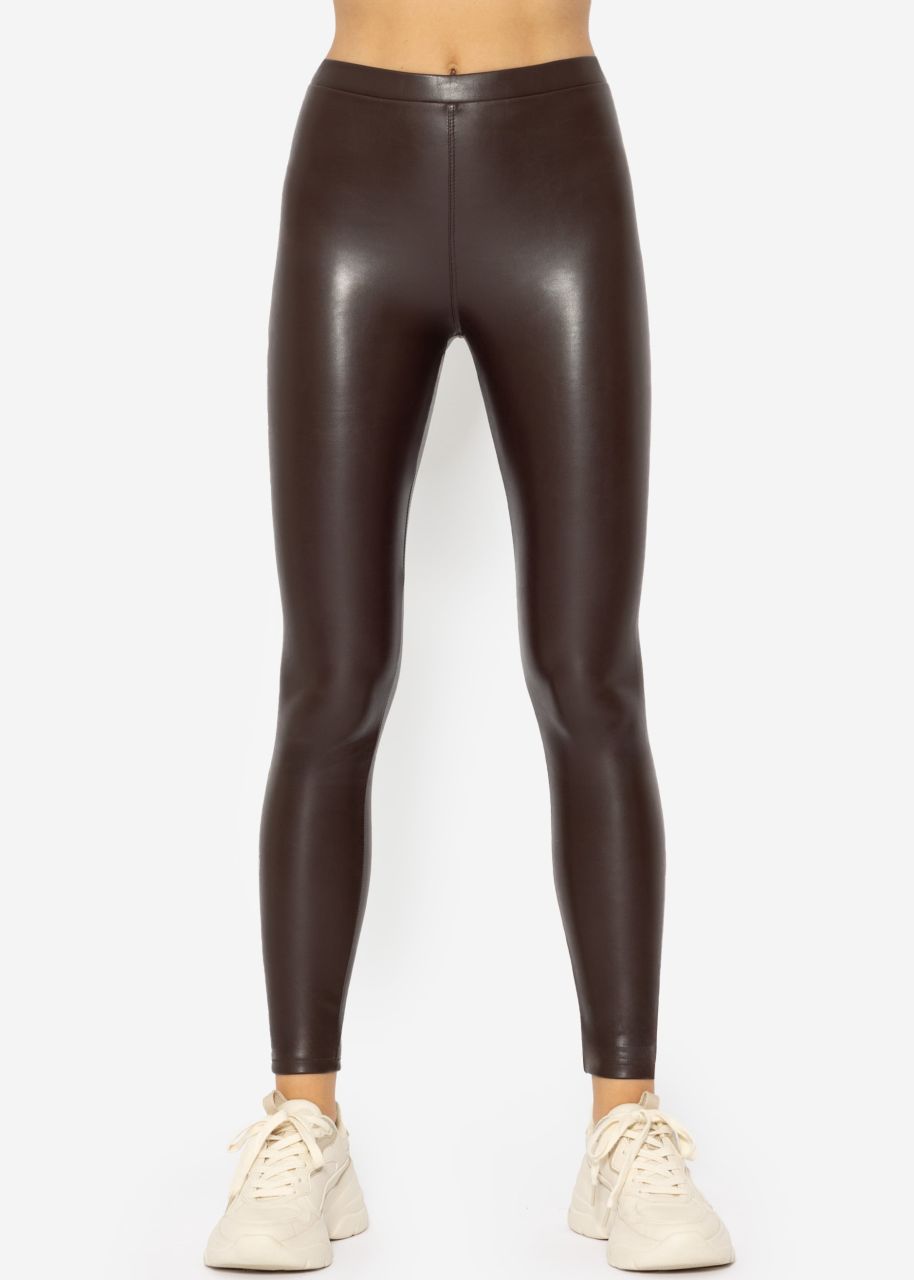 Thermo leggings, dark brown