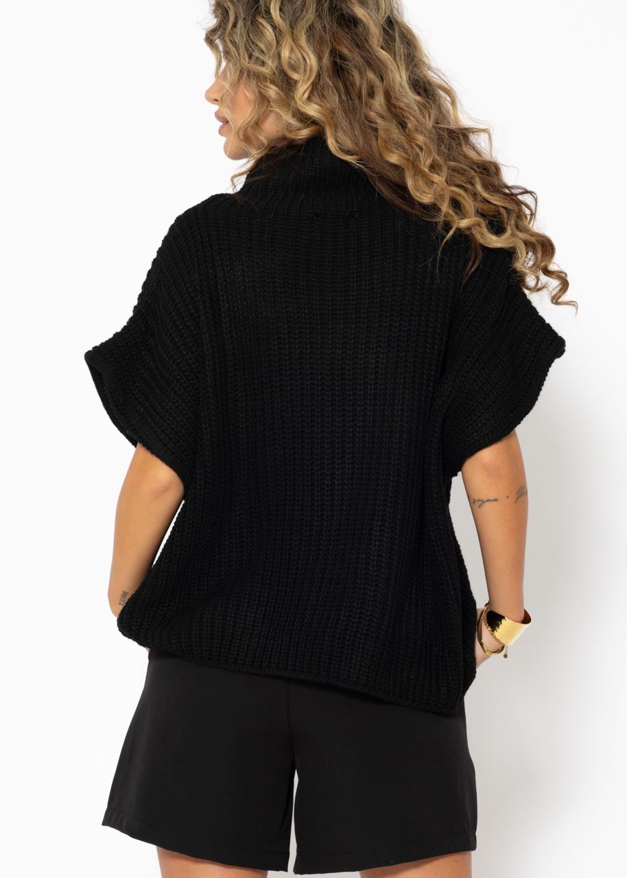 Jumper with turtleneck - black