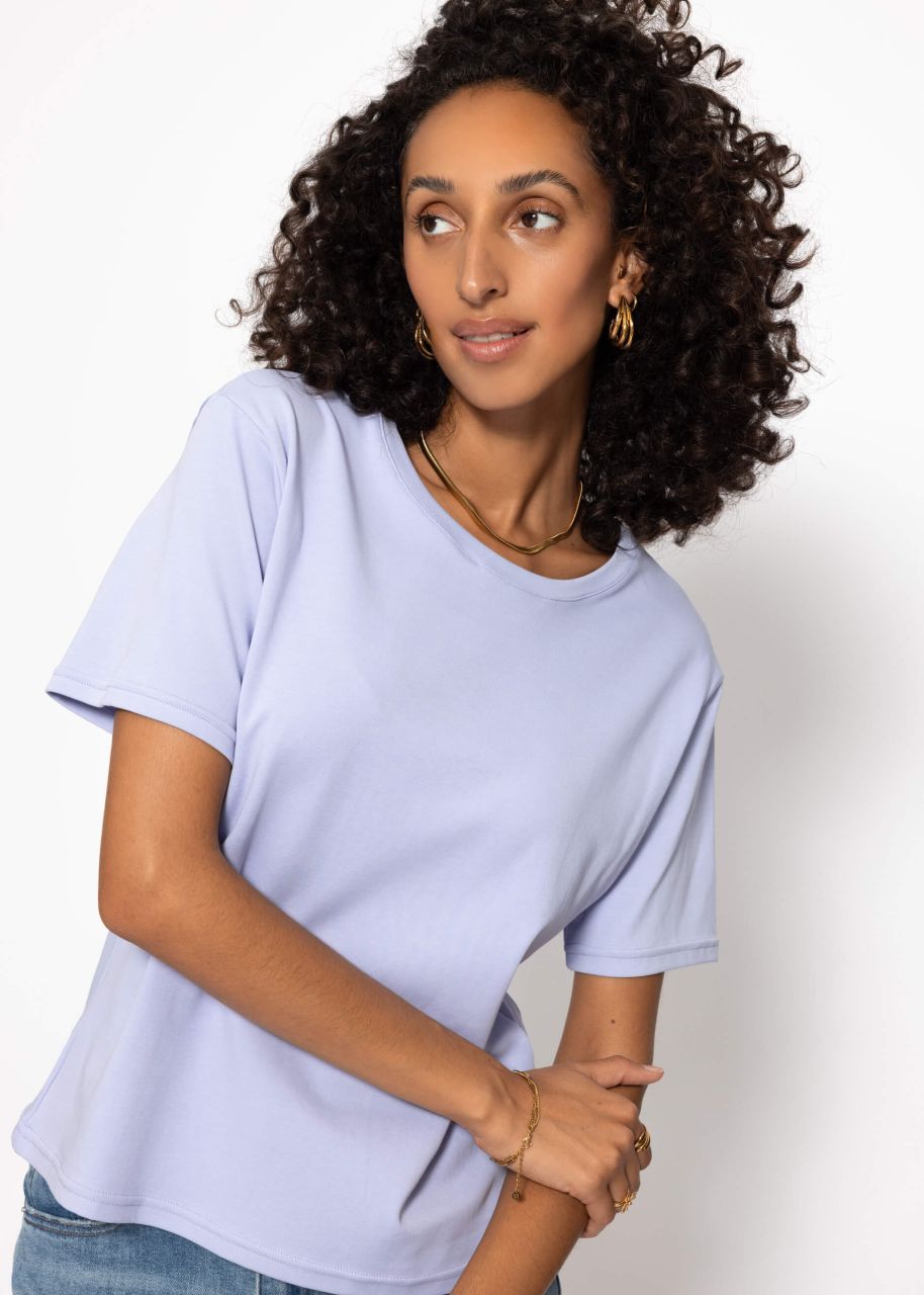 Round neck T-shirt - lilac