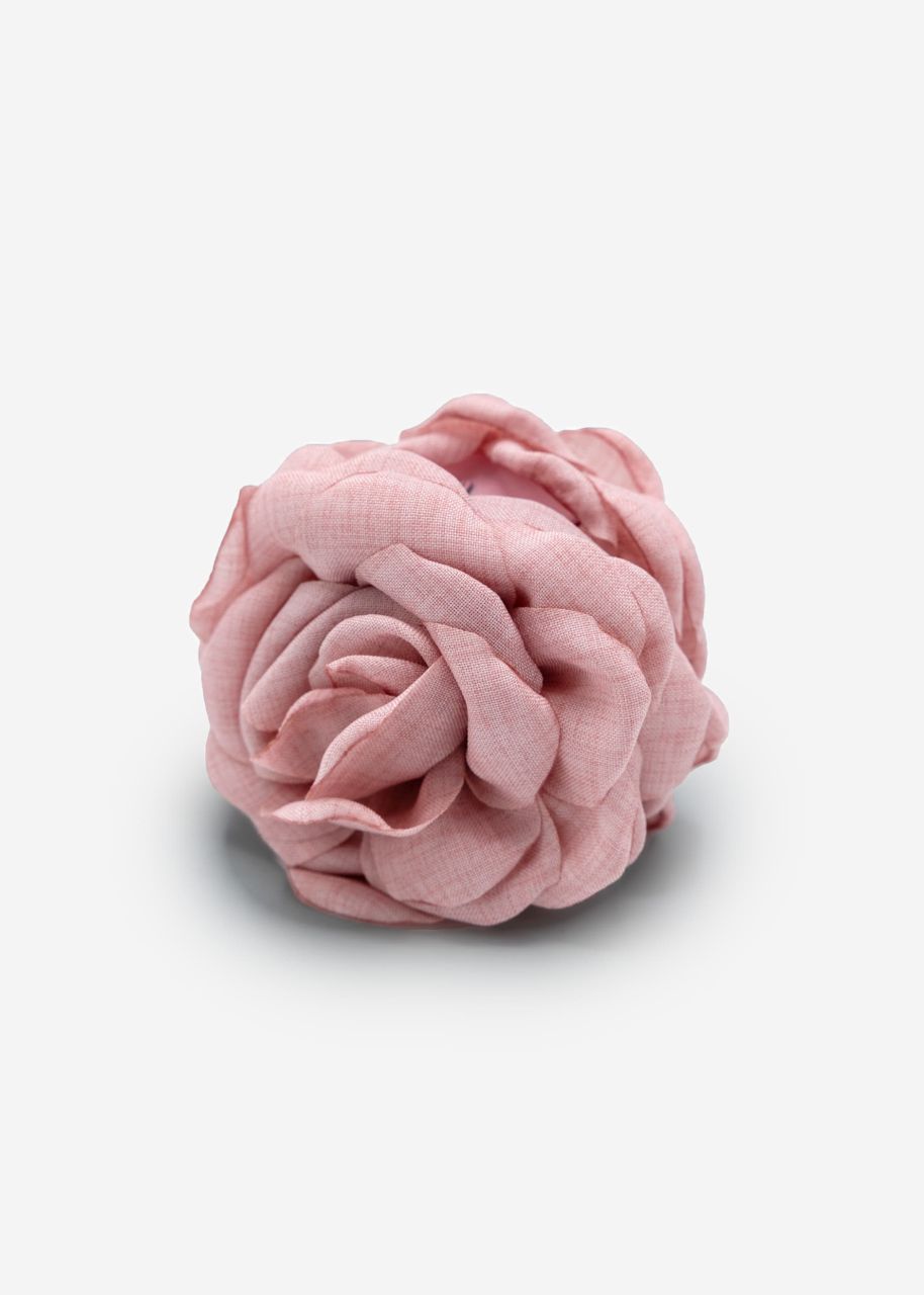 Flower hair clip - pink