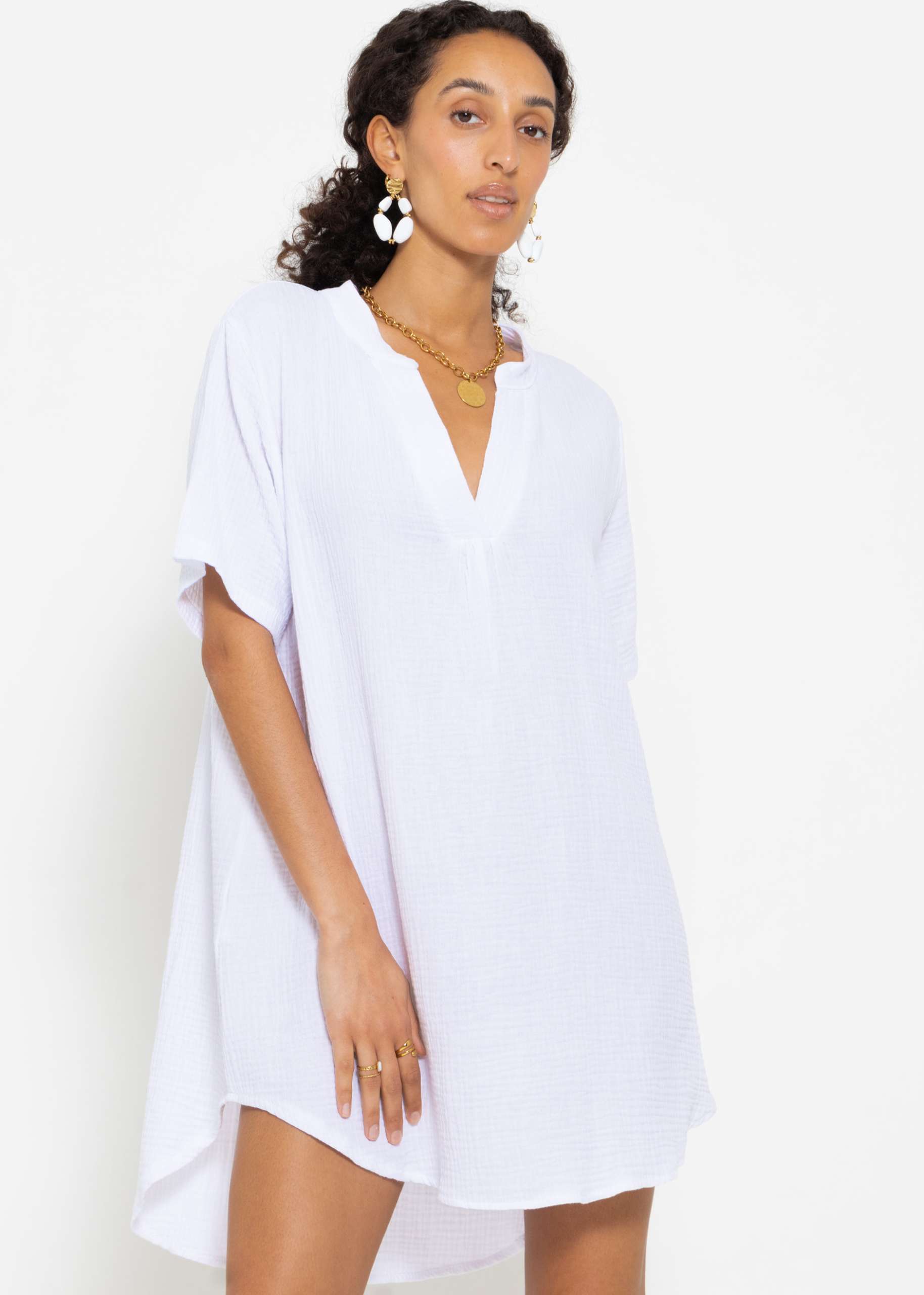 Muslin tunic - white