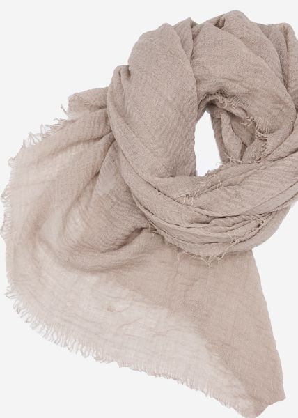Muslin scarf, taupe