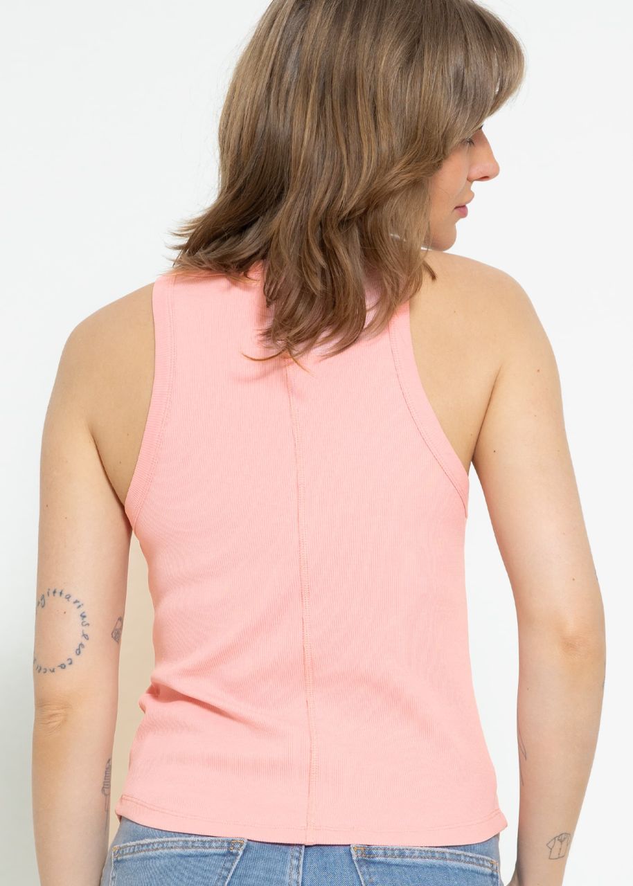 Tank top with embroidery - pink