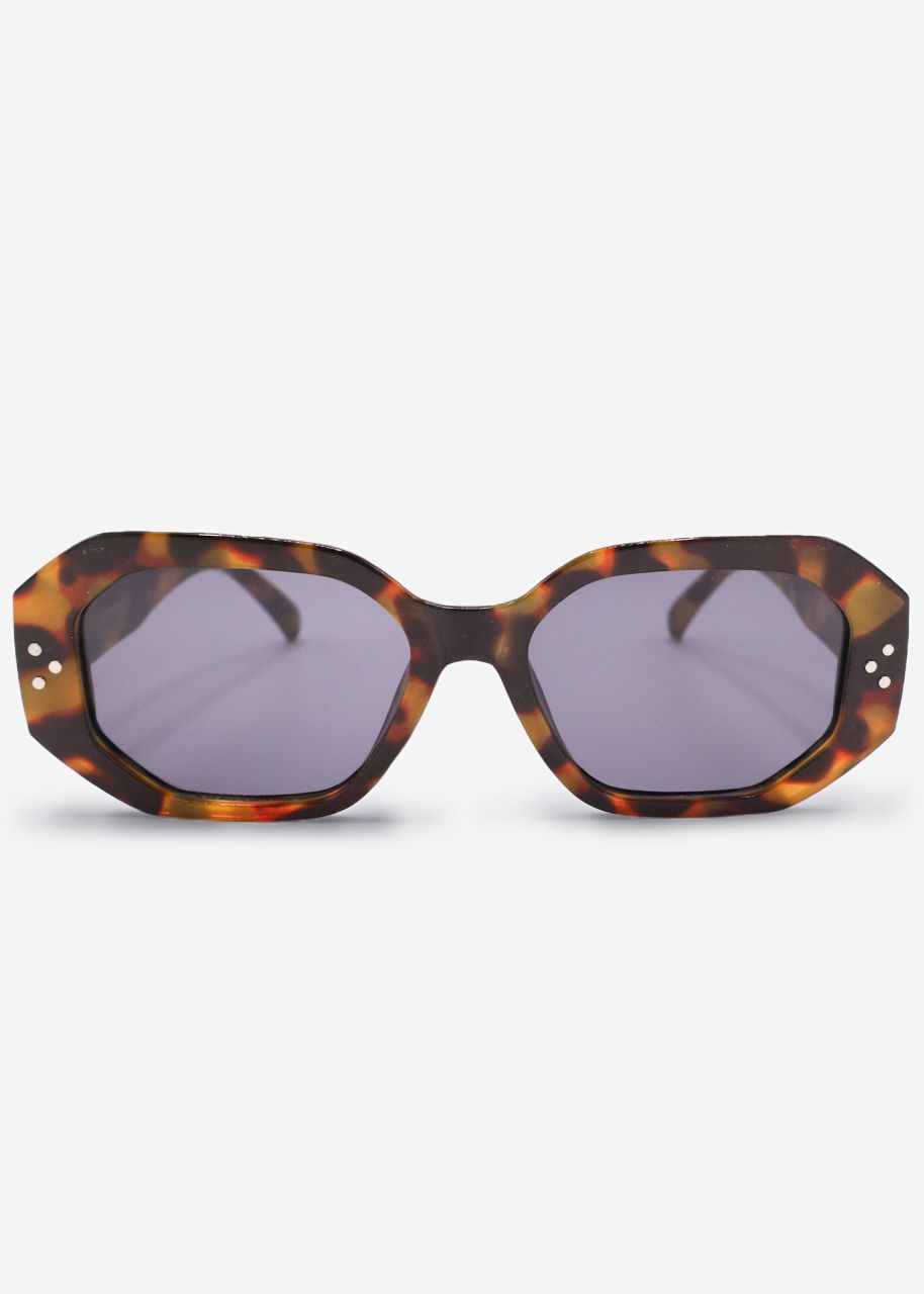 Large sunglasses - tortoise brown