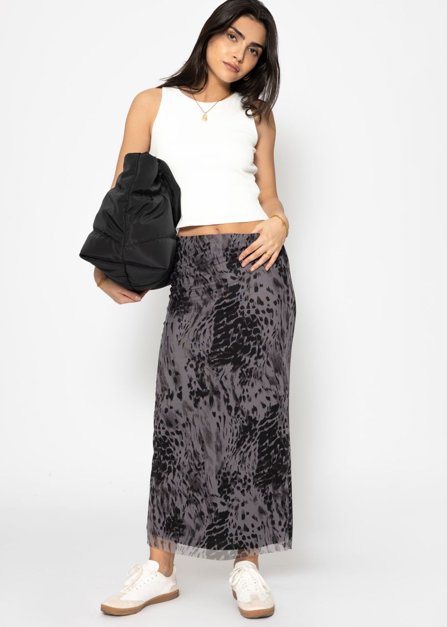 Leo mesh skirt - grey