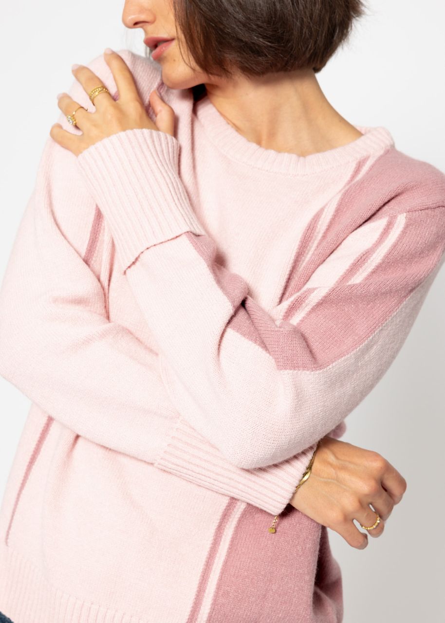 Striped jumper - pink