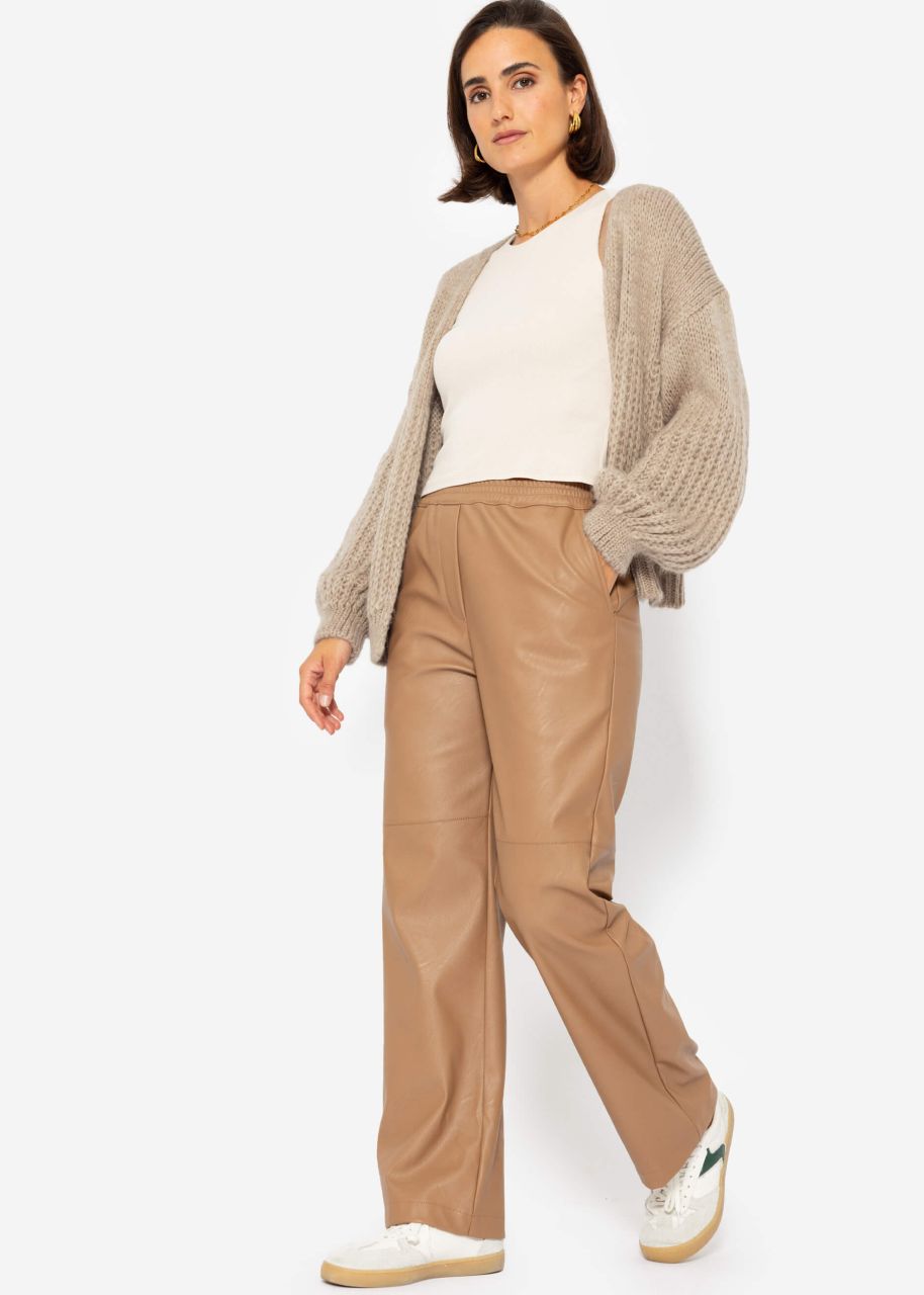 Cardigan with structure - beige