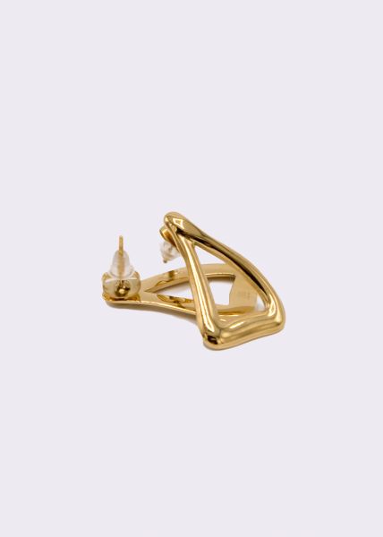 Stud earrings, gold