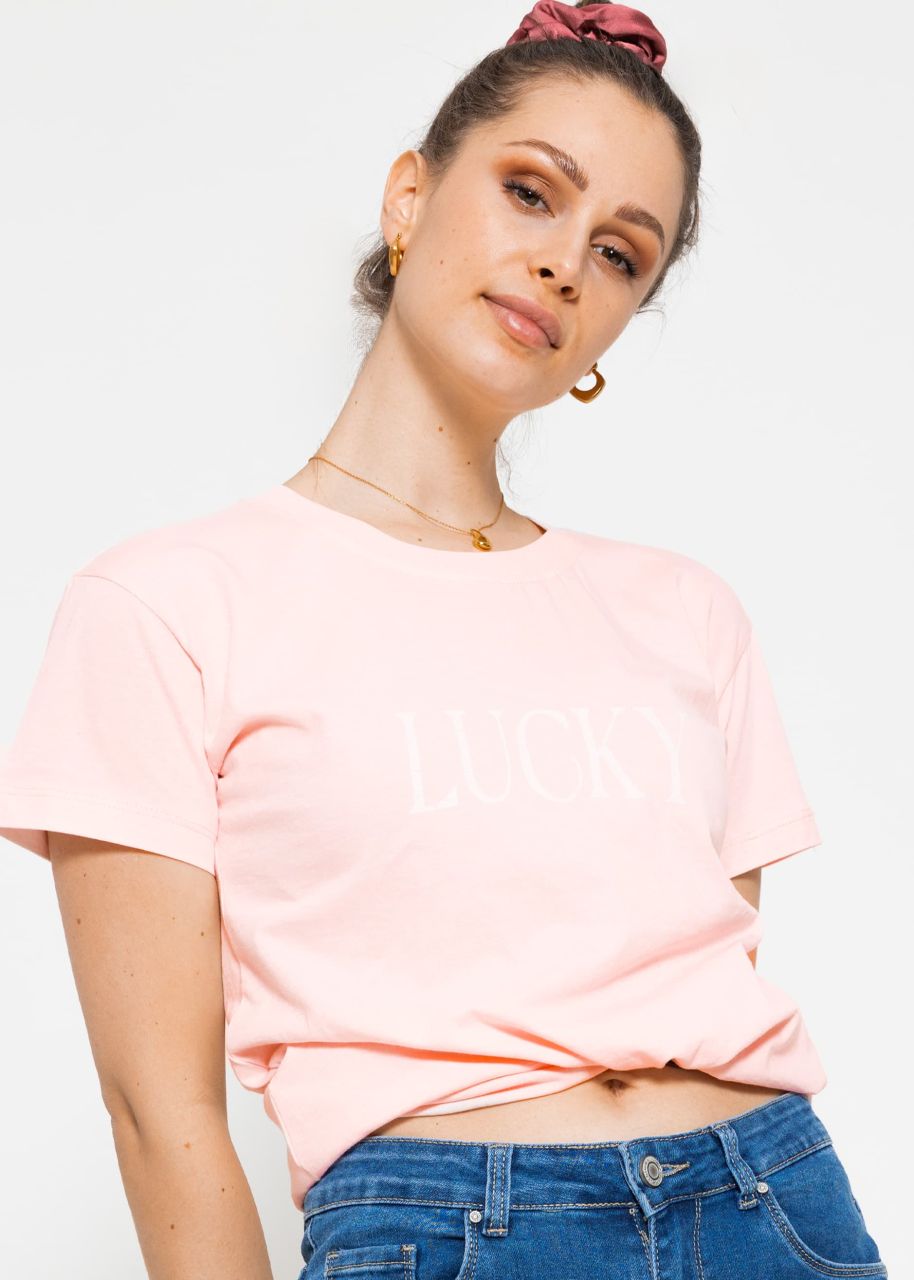 T-shirt LUCKY, pink