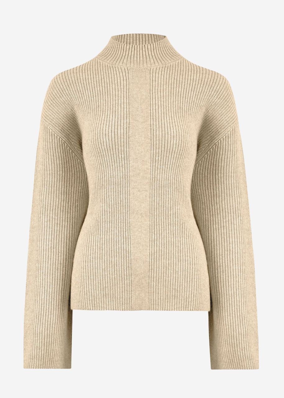 Turtleneck sweater - taupe