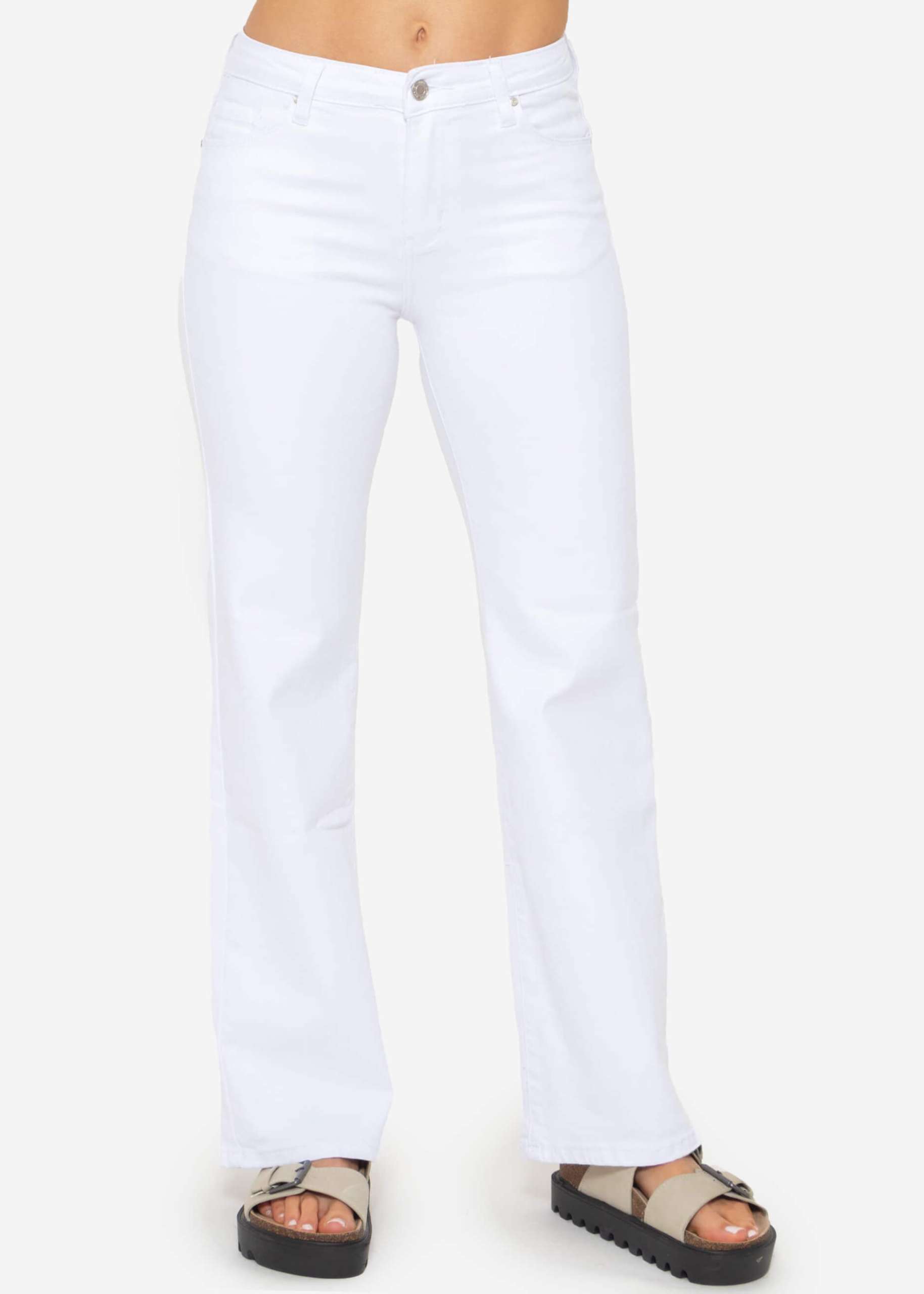 Flared jeans - white