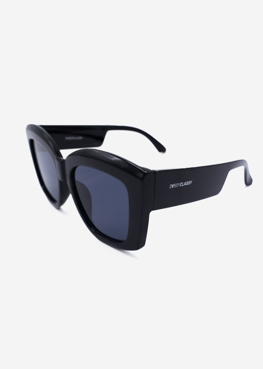 Oversize sunglasses - black