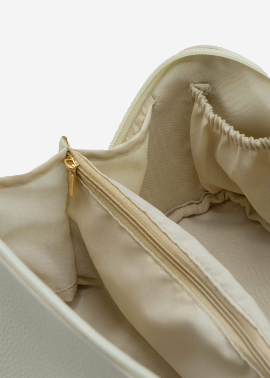 Functional cosmetic bag - beige