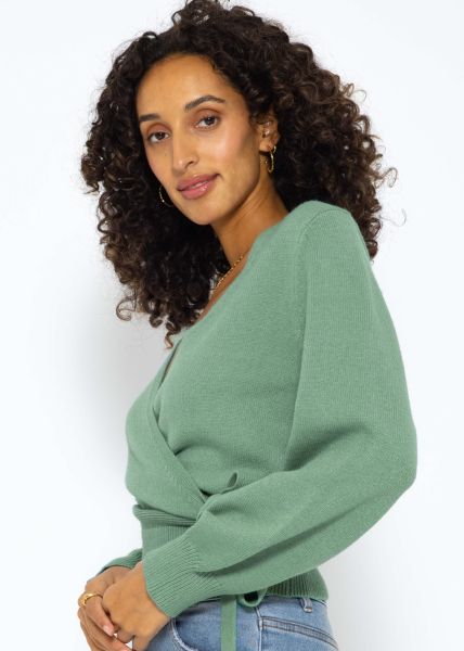 Wickel Cardigan - grün