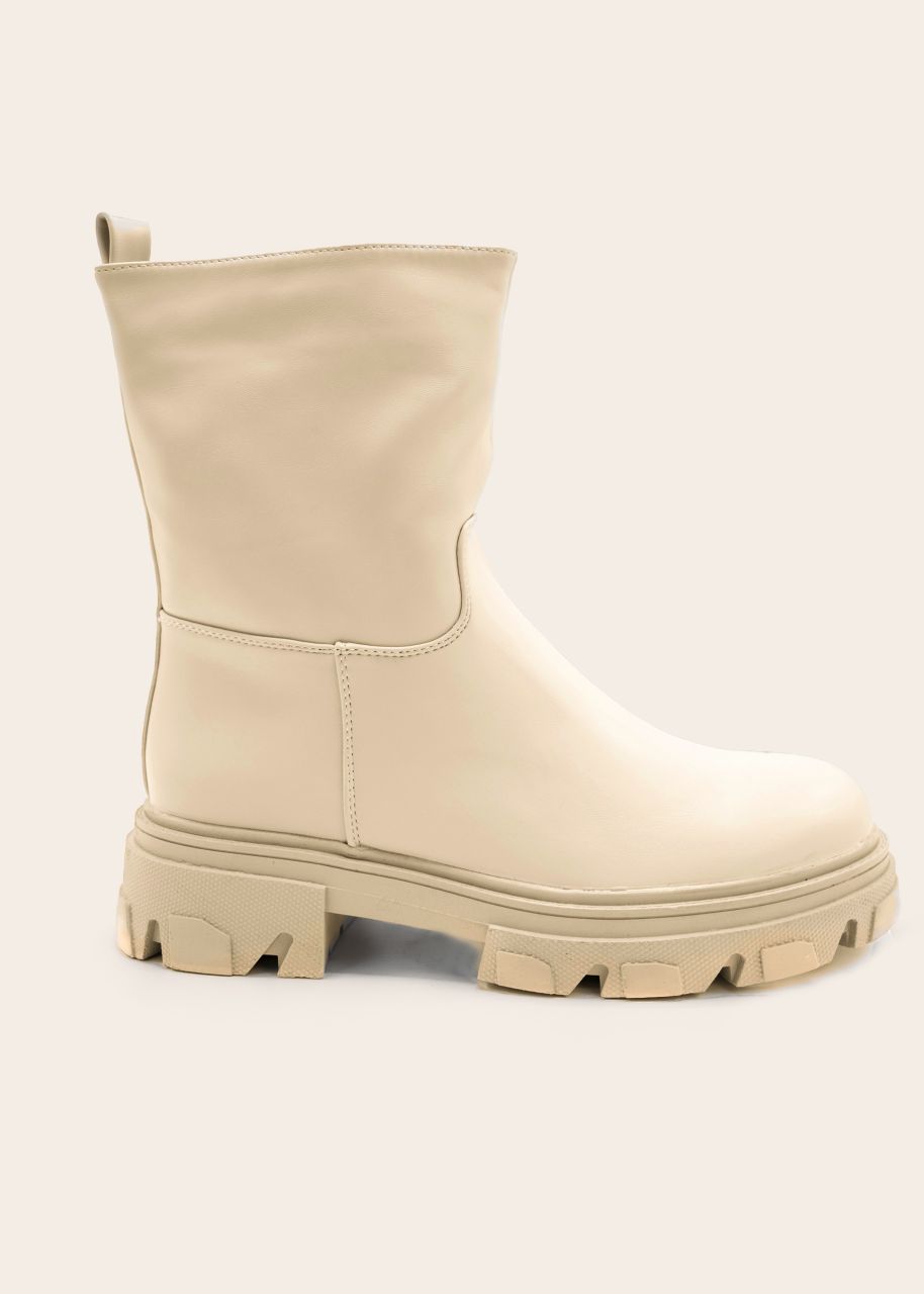 Combat Boots, beige