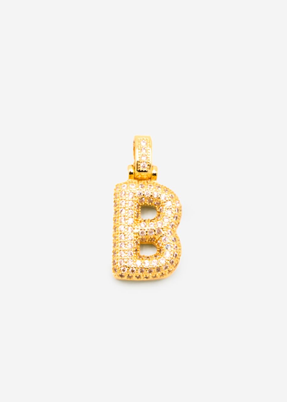 Letter chain - B - gold