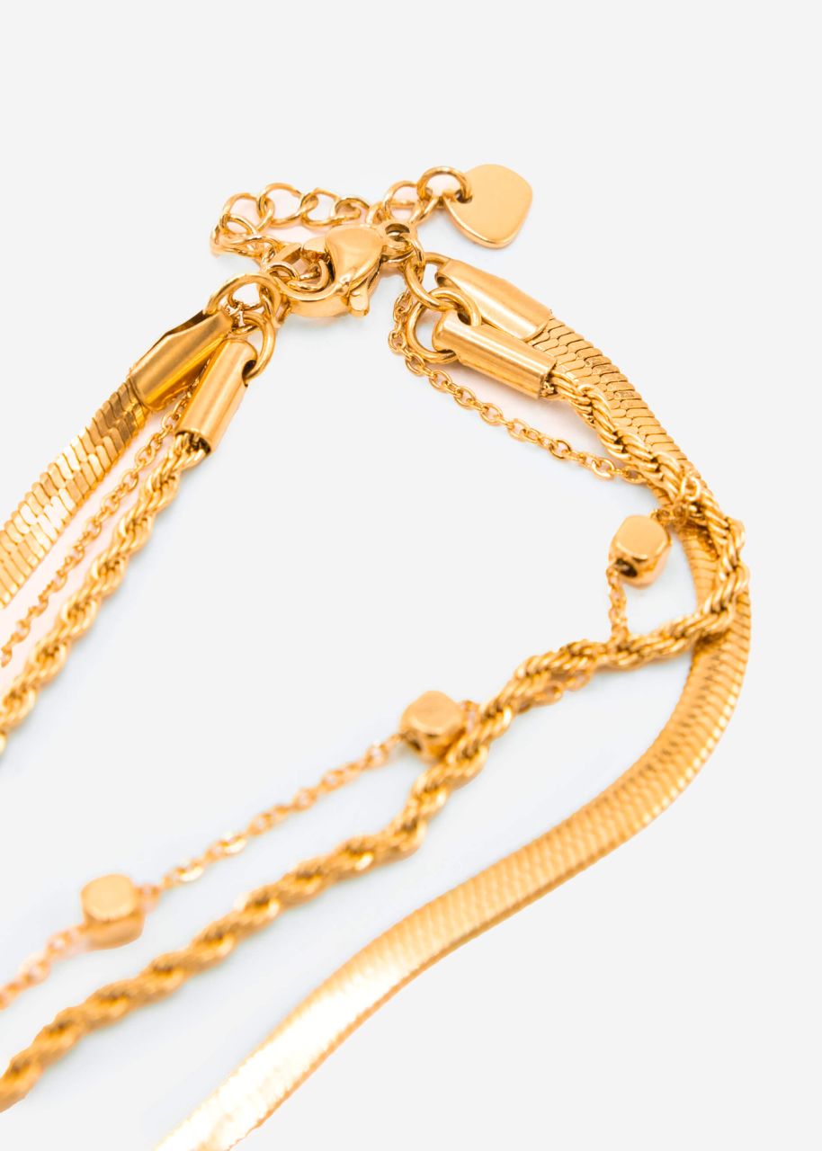 Triple layering bracelet - gold