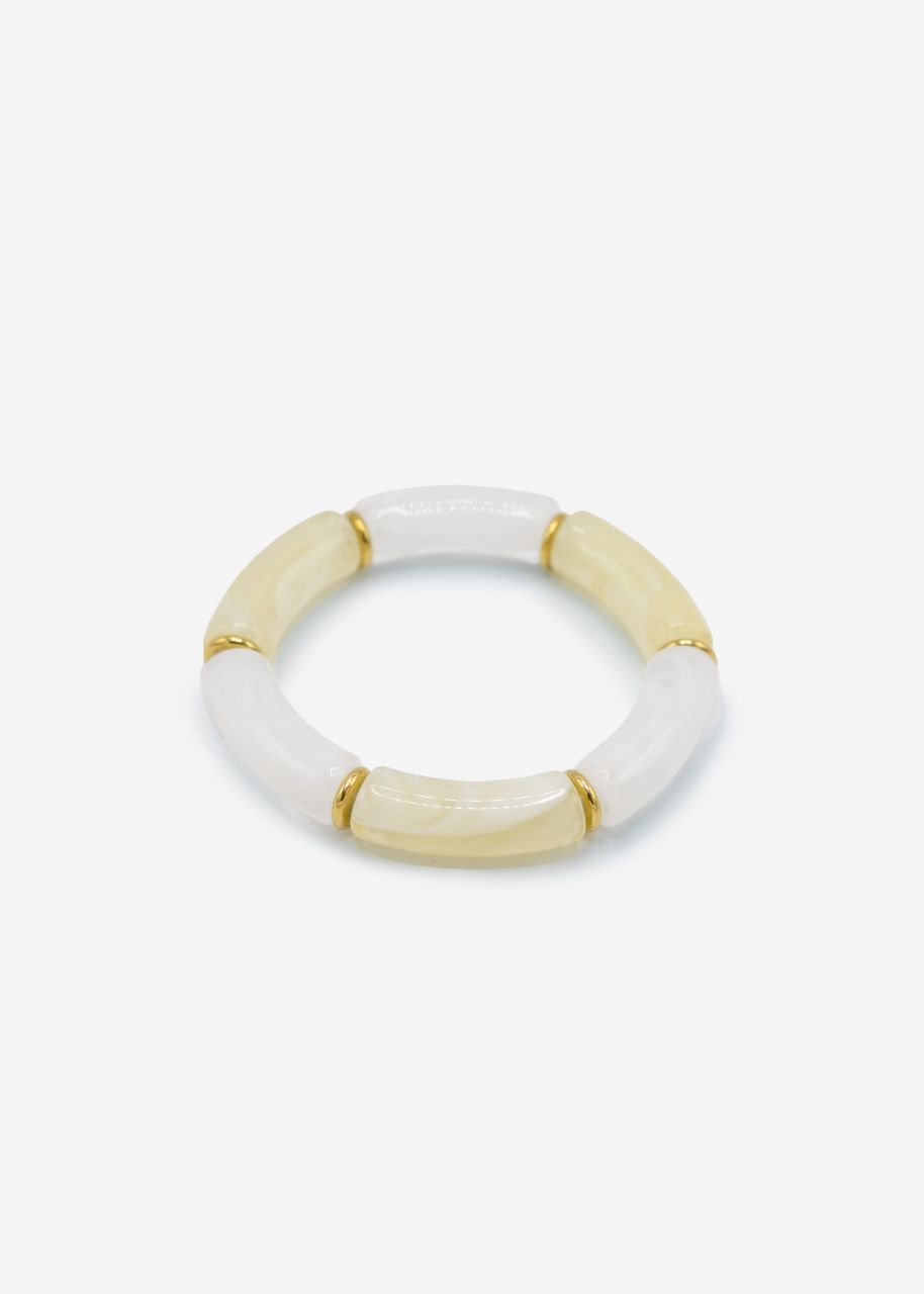 Bracelet with pearls in off-white