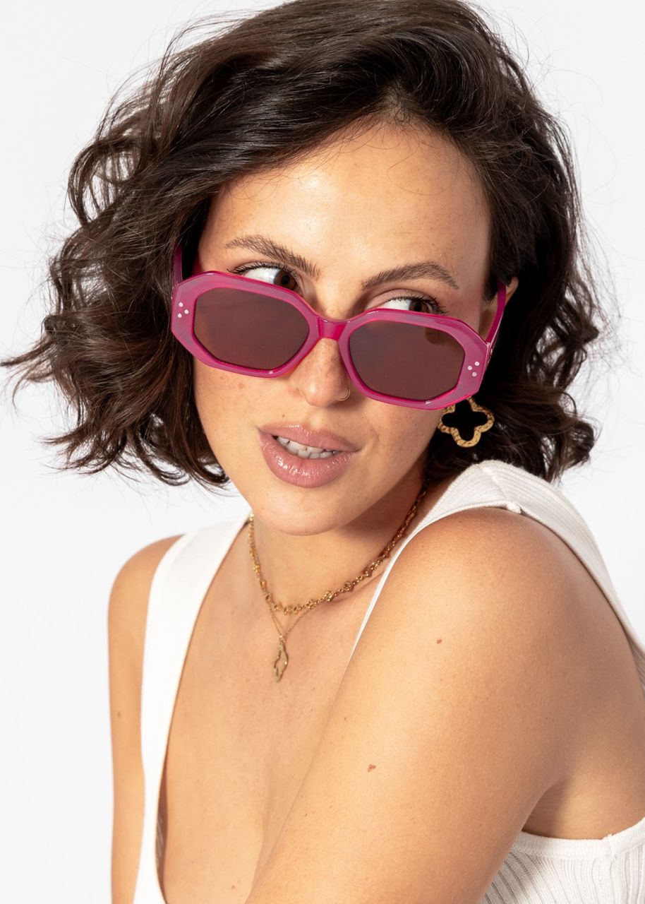 Large sunglasses - pink