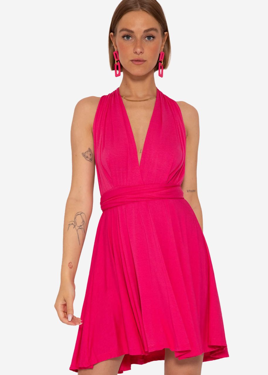 Multiway dress, raspberry red