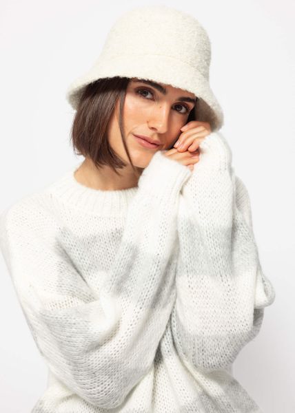 Teddy fur hat - offwhite