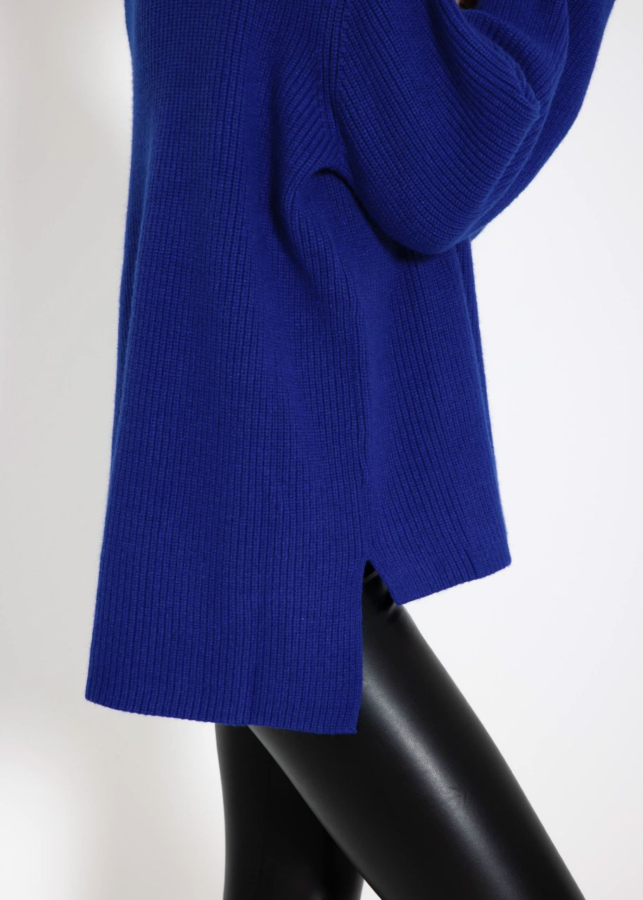 Turtleneck jumper - royal blue