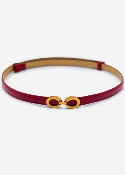 Adjustable belt - burgundy