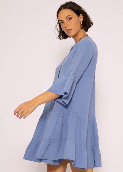 Muslin dress, blue